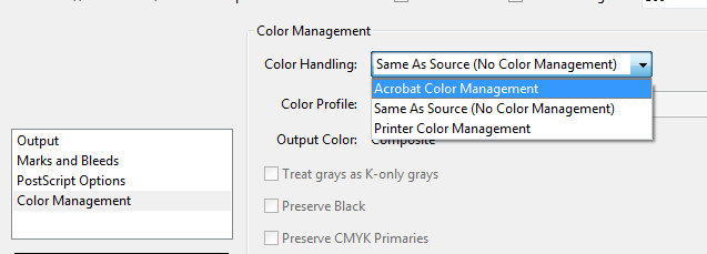 adobe postscript driver color