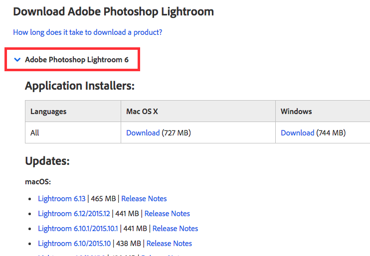 adobe photoshop lightroom 6 mac