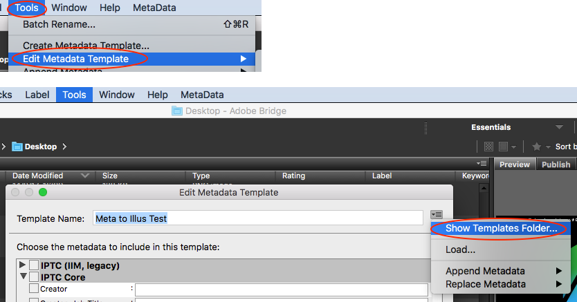 Solved Where Are Adobe Bridge Metadata Templates Stored O