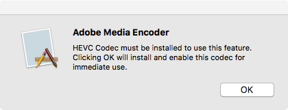 adobe premiere hevc codec