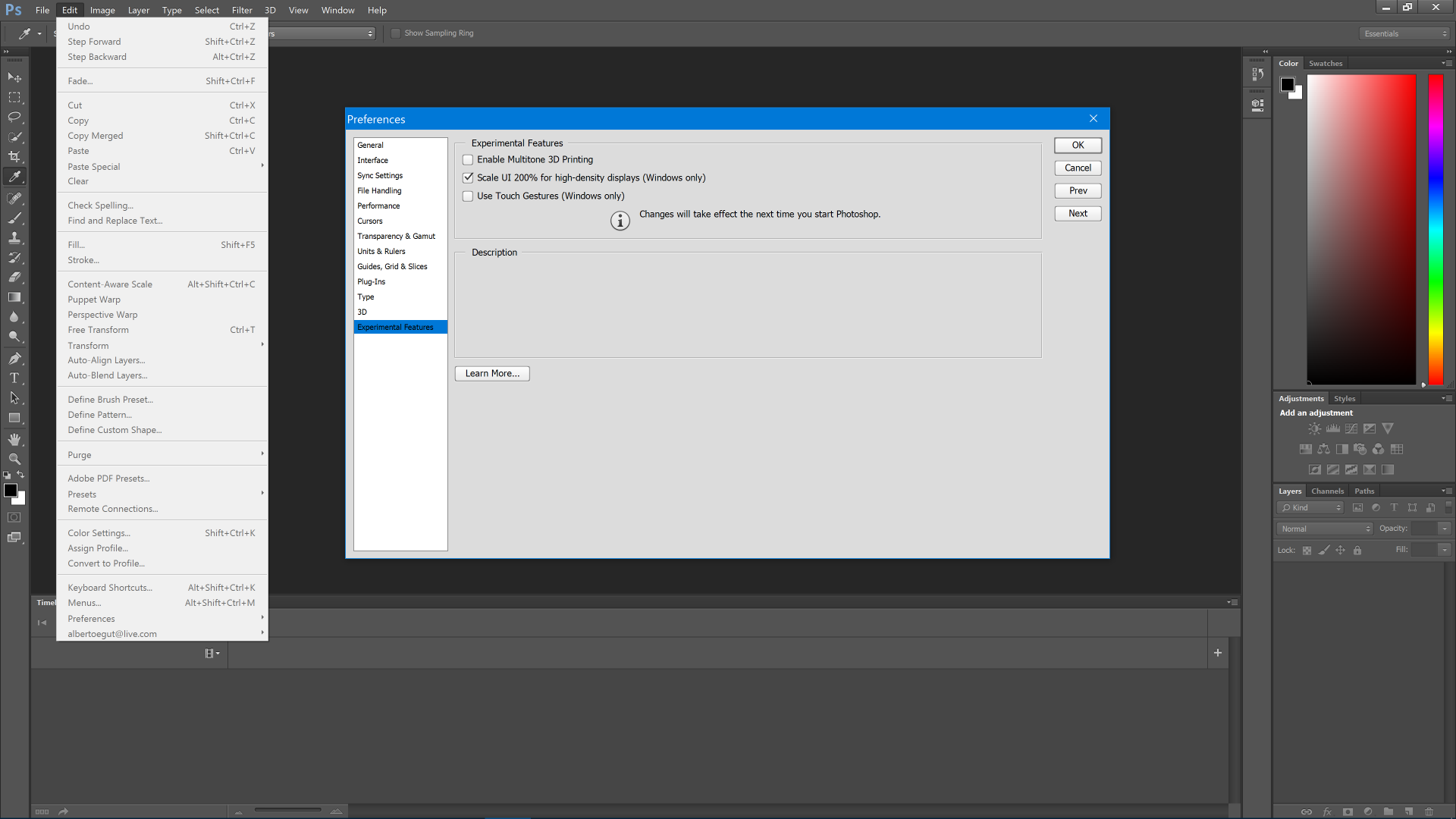 Solved Photoshop Cs6 Menus And Icons Too Small On Windows Adobe Support Community