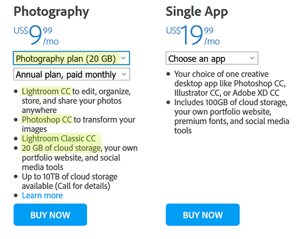 adobe lightroom classic cc standalone