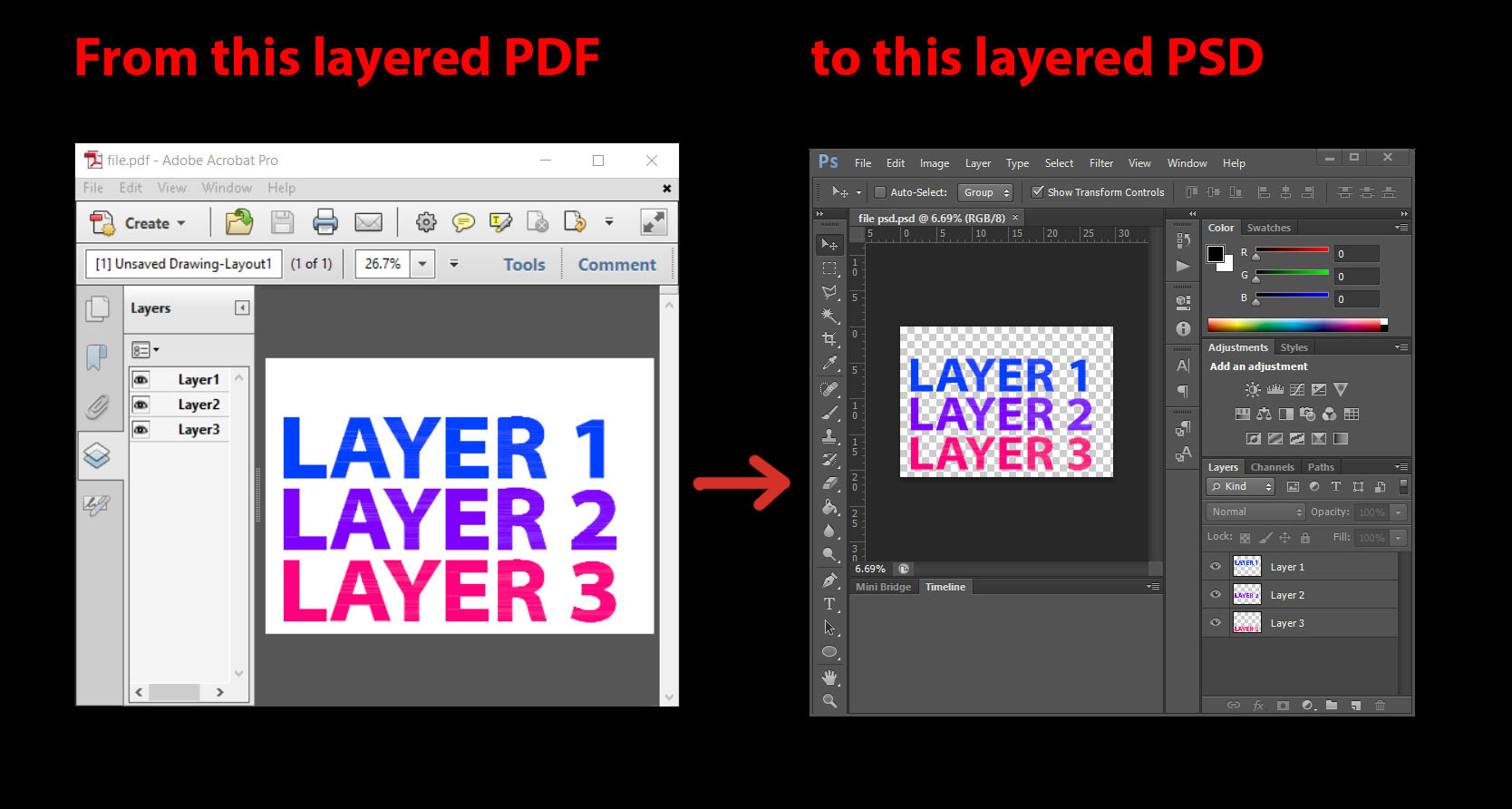 What is a deals layered psd file