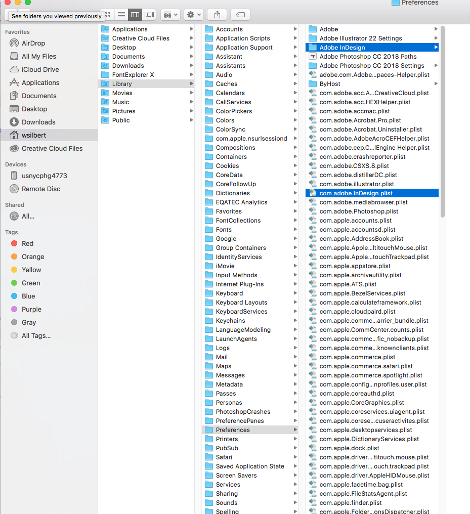 how do i view layers in indesign cc 2017