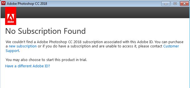 install adobe creative cloud using device license