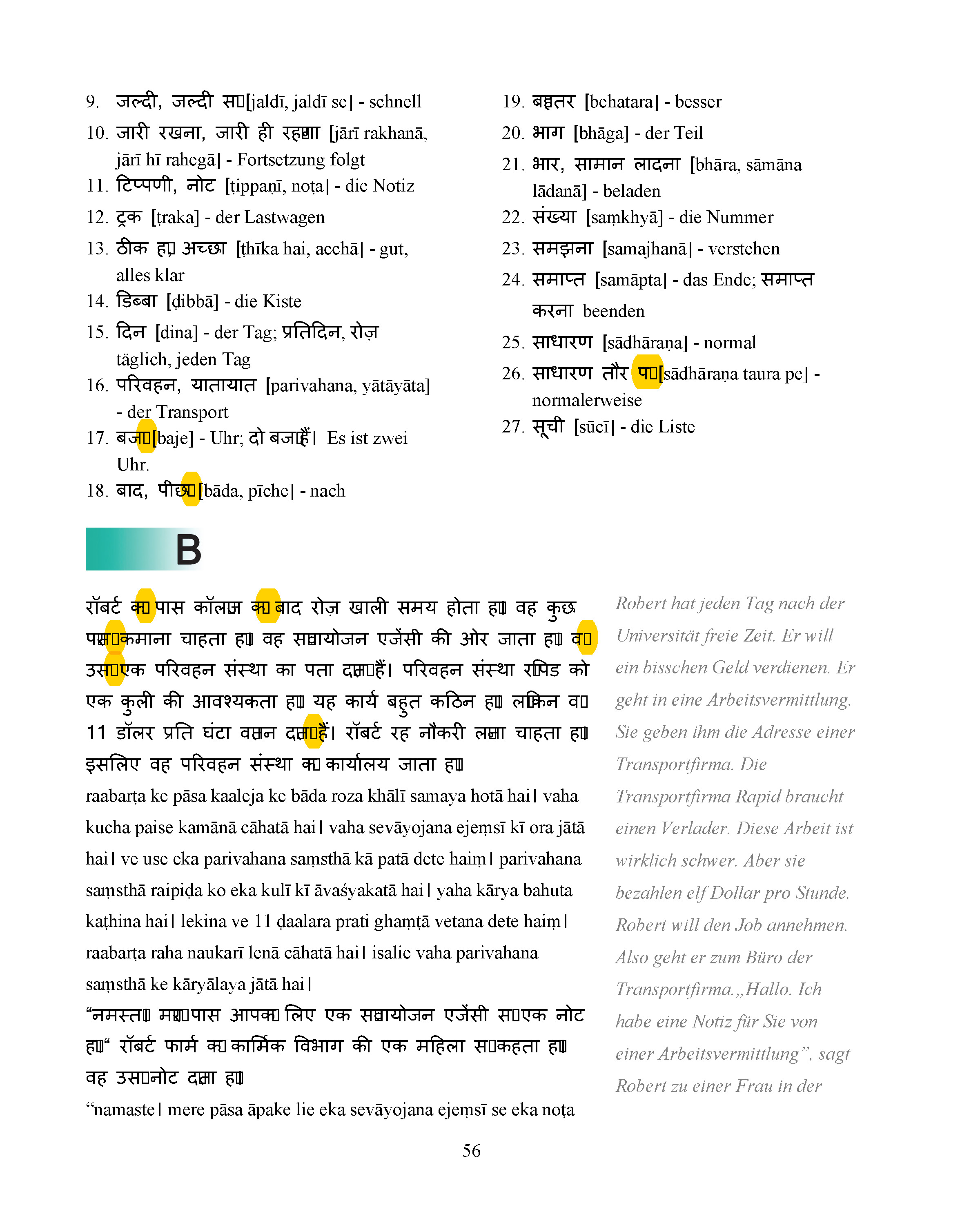 hindi fonts for word