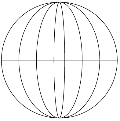 special globe grid lines