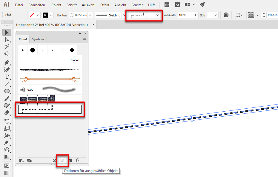 Solved Change Color With Dotted Line Adobe Support Community