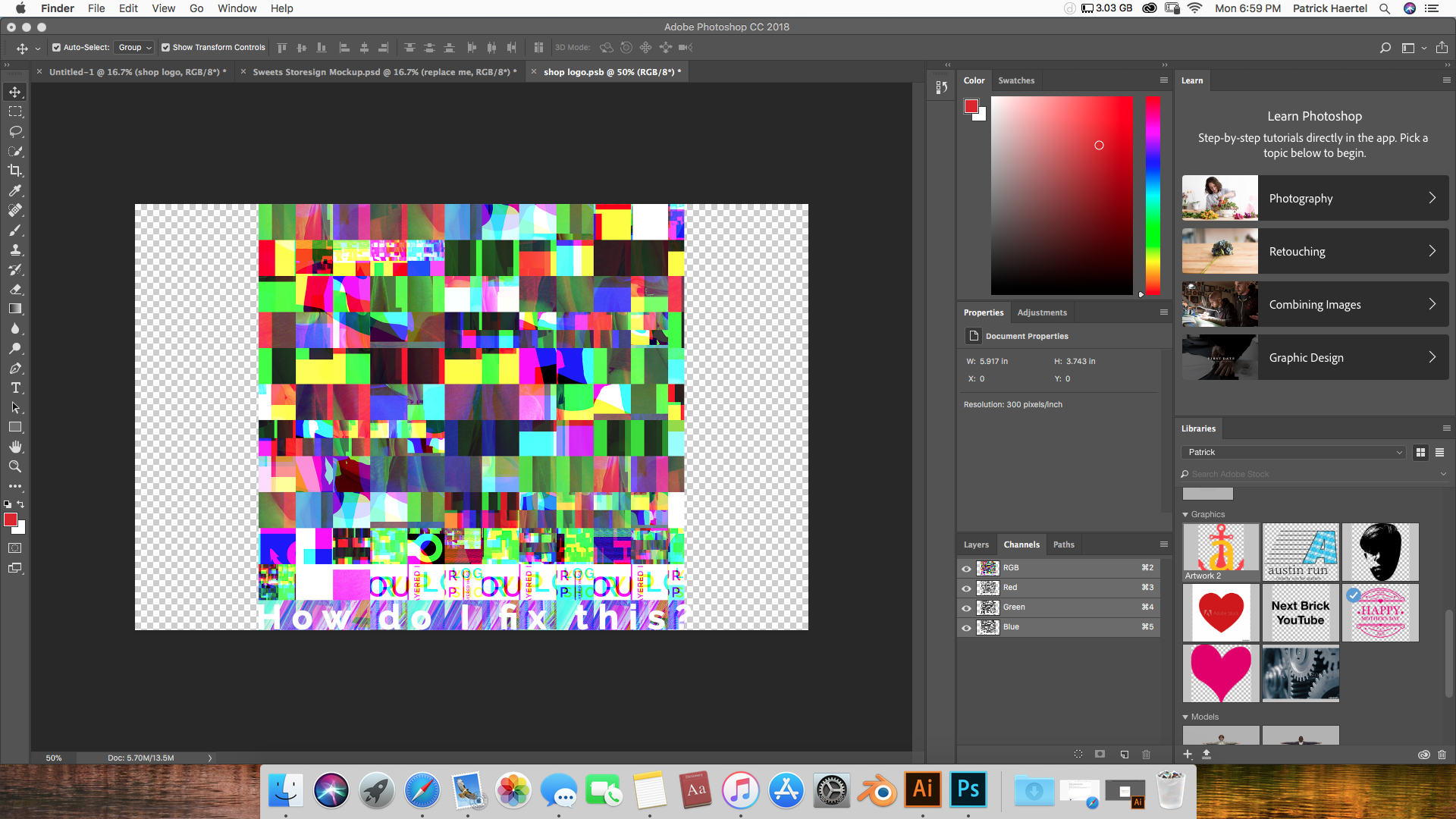 Solved Weird Glitch When Dragging Image Into Photoshop Adobe Support Community