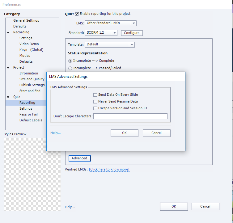 scorm package does not play captivate