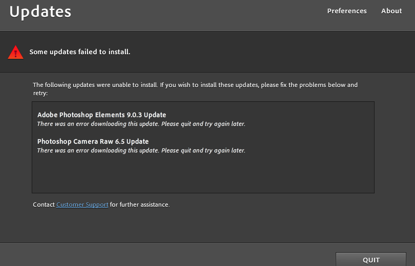 Solved Photoshop Elements 9 0 3 And Camera Raw 6 5 Update Adobe Support Community
