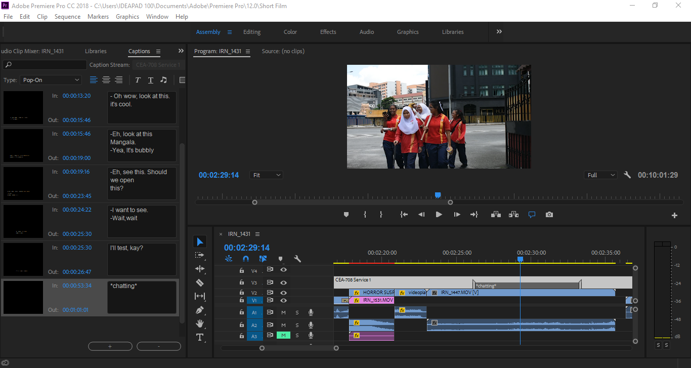 Subtitle captions not appear in adobe premiere pro Adobe