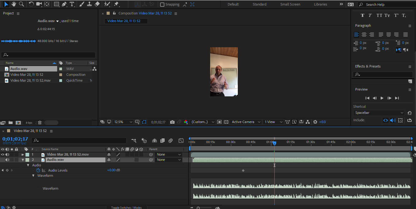 Solved Re unable to hear audio file during preview in Af... Adobe