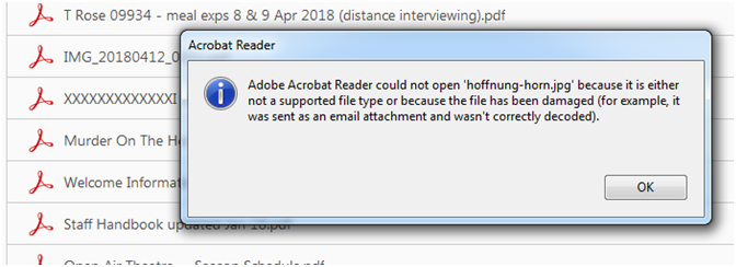 how to open adobe reader not supported file