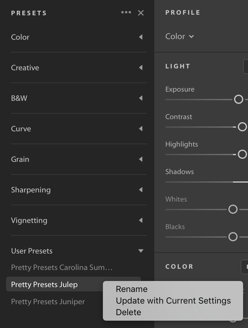 Solved How To Delete Presets In Lightroom Cc New Cloud B
