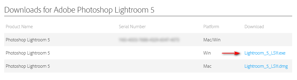 serial key for lightroom 5