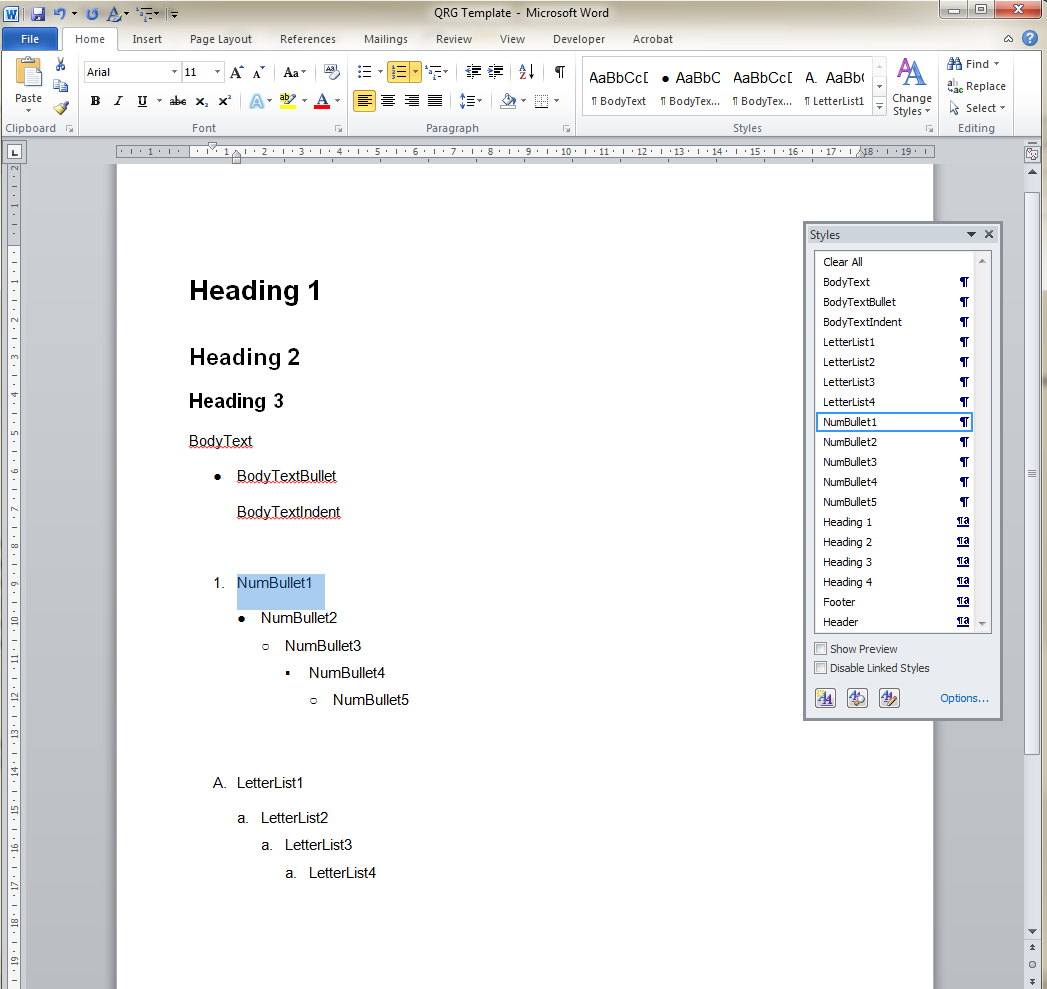 Microsoft Word Multilevel List Tutorial - Printable Templates