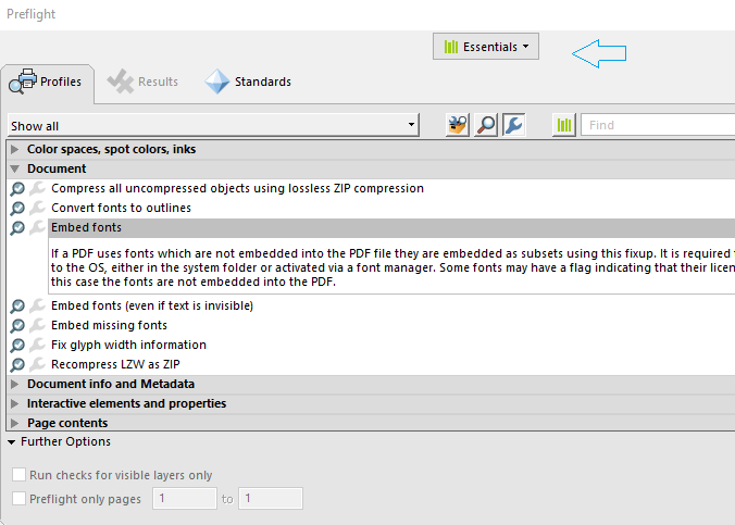 how to check font embedding in pdf