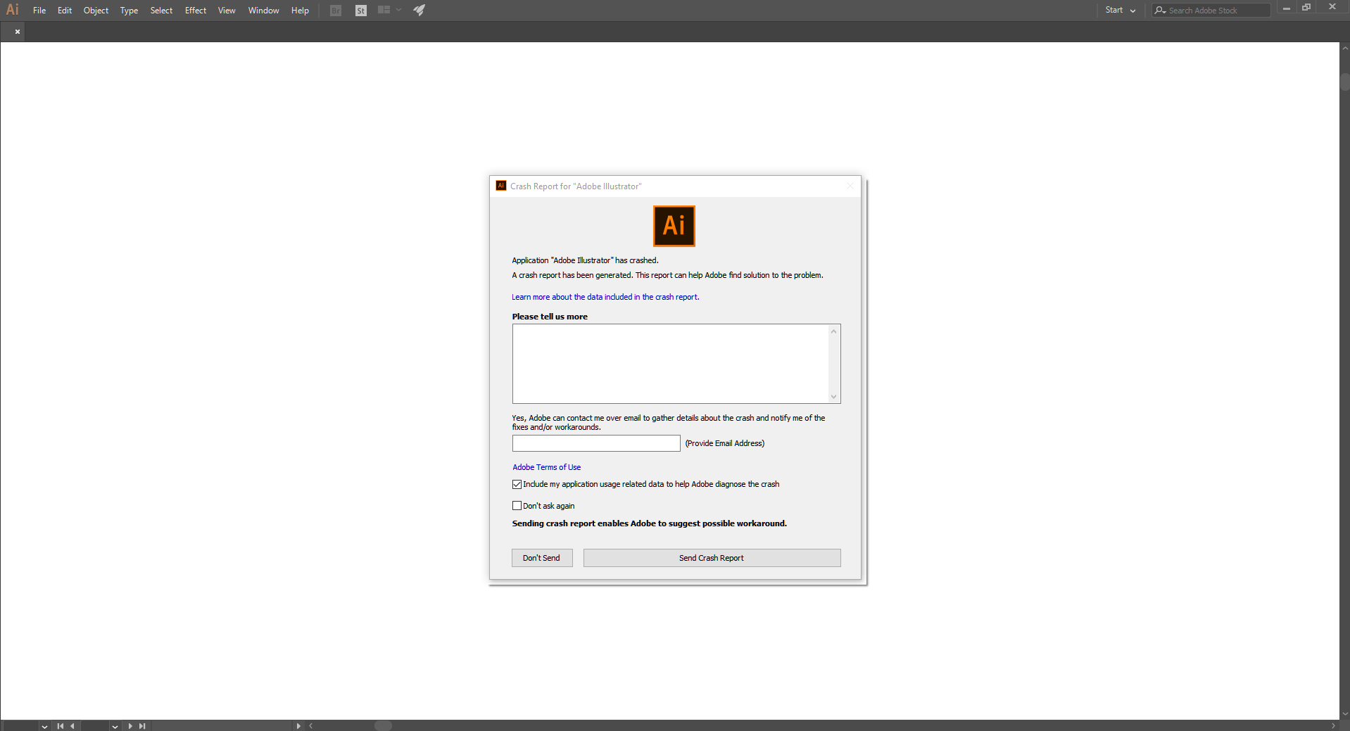 Solved: Illustrator Crashes When Making New File - Adobe Support ...