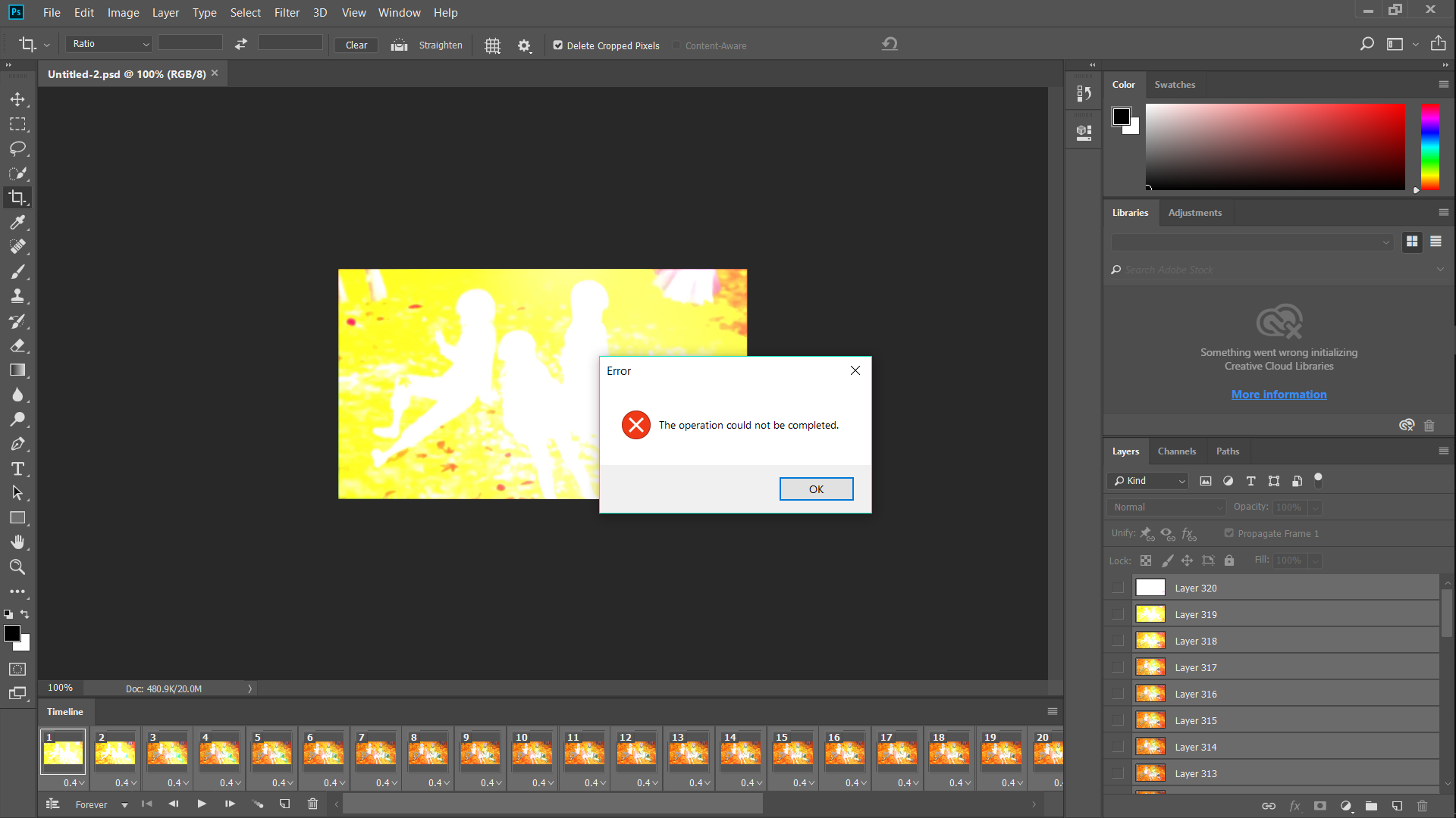 Error "Operation Could Not Be Completed." How To F... - Adobe Community ...