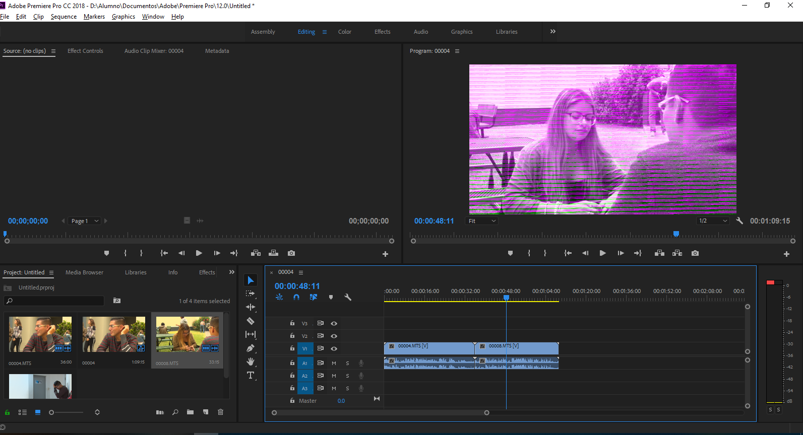 Solved: Manchas moradas en el timeline de Premiere... - Adobe Community ...