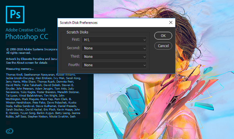 photoshop 7 scratch disk full fix