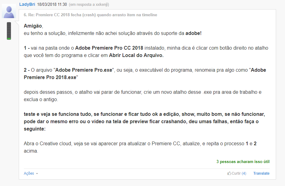 adobe premiere 6.0 closed because a serious error