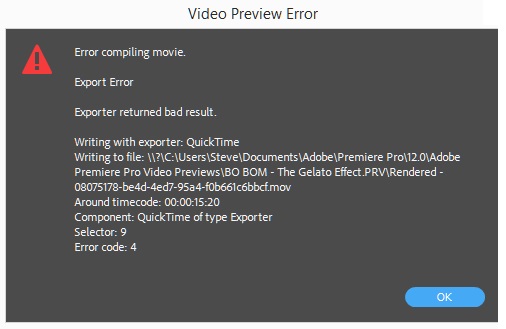 Rendering Error Code 4 Adobe Support Community