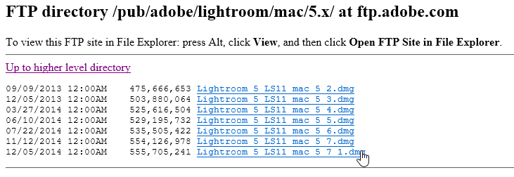 uninstall adobe photoshop lightroom 5.7.1