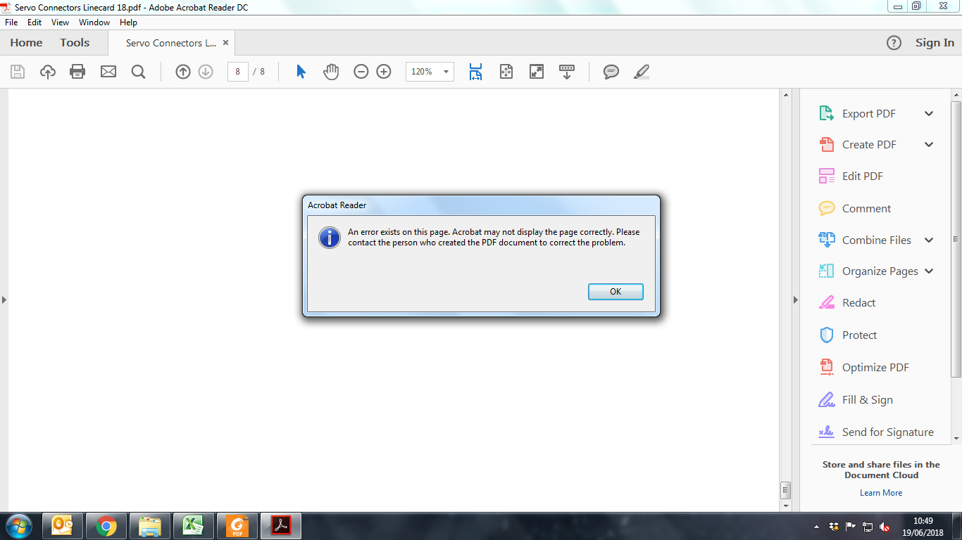 Solved: Re: An error exists on this page. Acrobat may not ... - Adobe ...