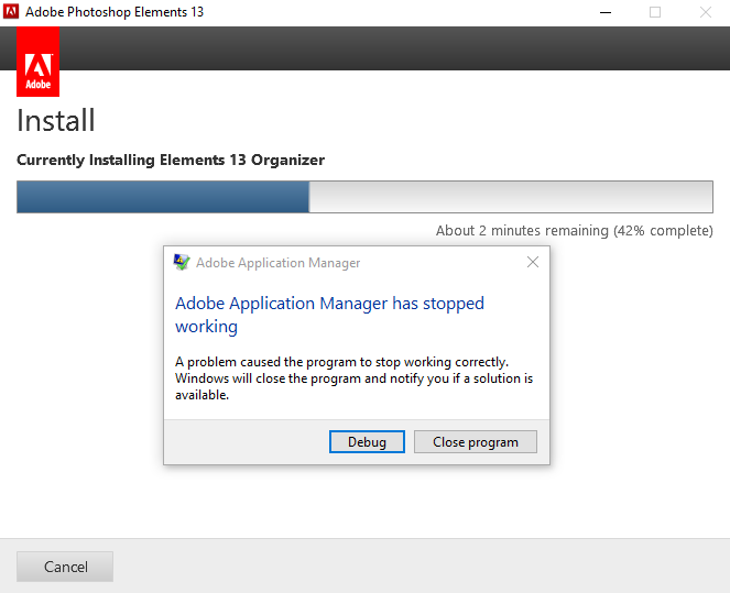 uninstall adobe application manager windows 10