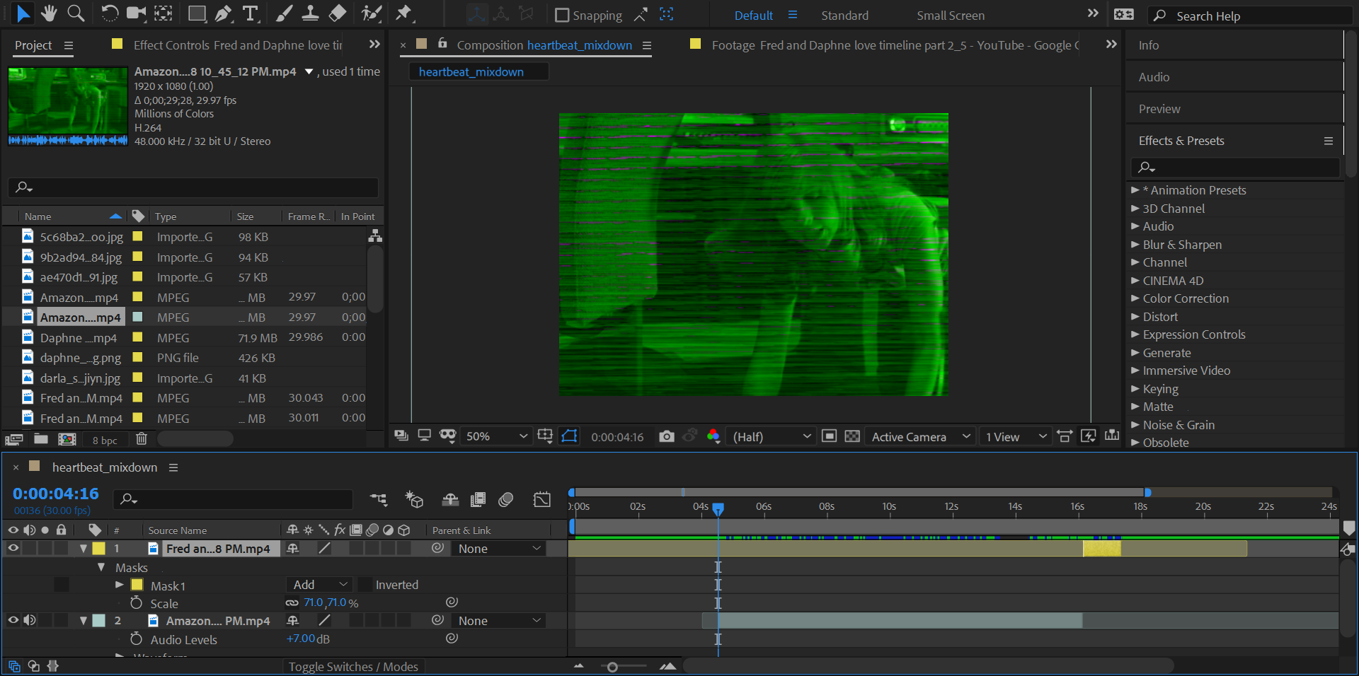 after effects footage is green in the preview adobe support community 9970049 after effects footage is green in the