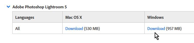 lightroom 5 windows 10