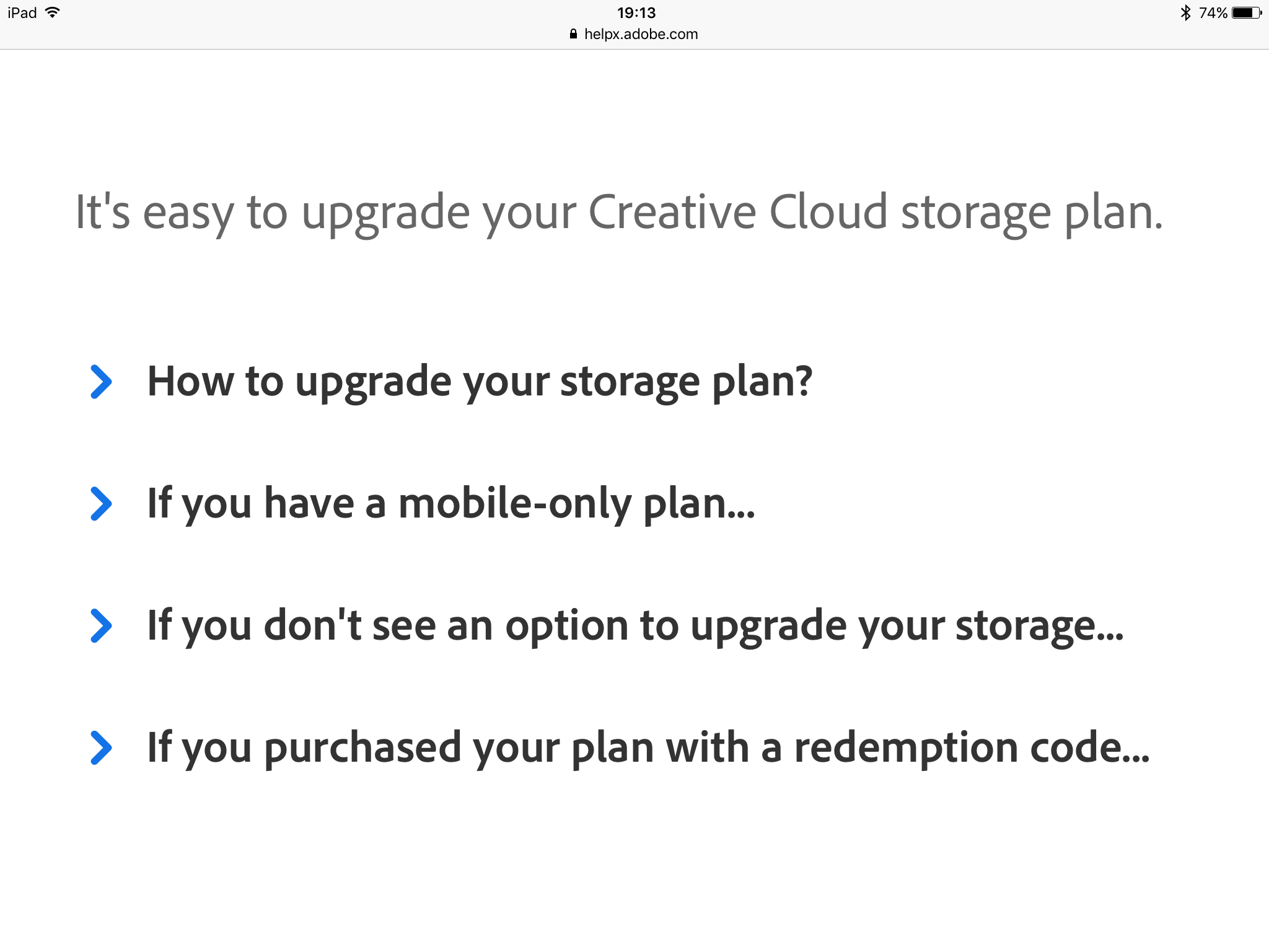 Solved How Much Does It Cost To Get Extra Cloud Storage U Adobe Support Community 9997838