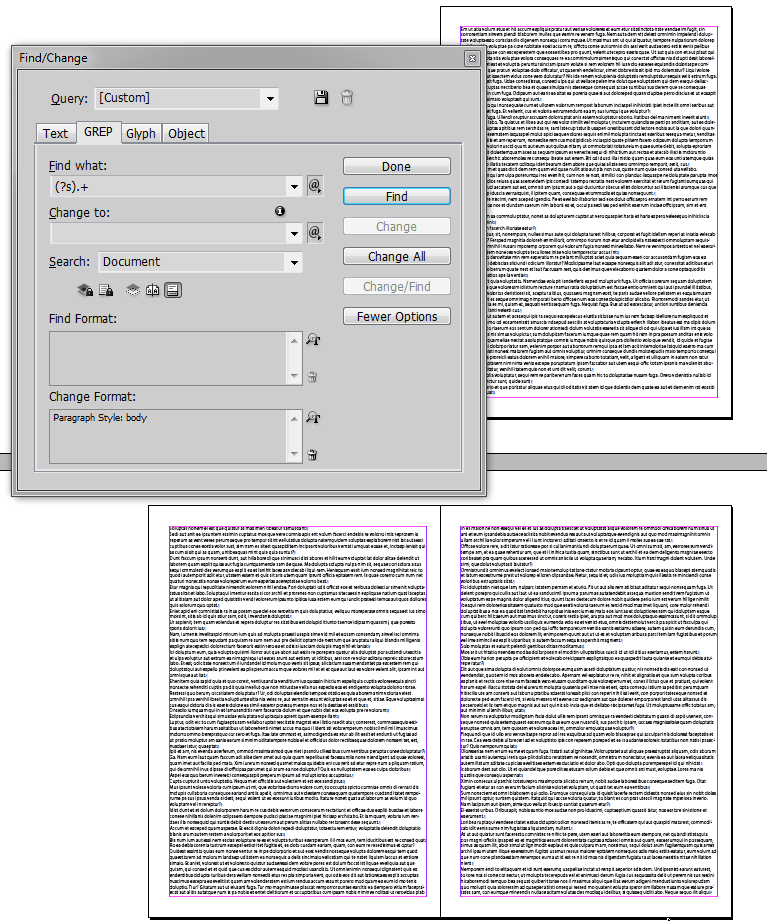 indesign how to find duplicated links