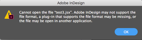 indesign cc 2017 how do i set a default file to open