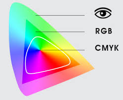 Image result for color gamut eye, rgb, cmyk
