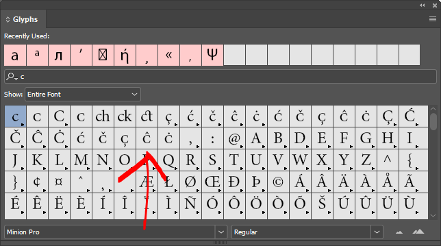 Solved Re How To Get A Circumflex ˆc Over The Letter C Adobe Support Community