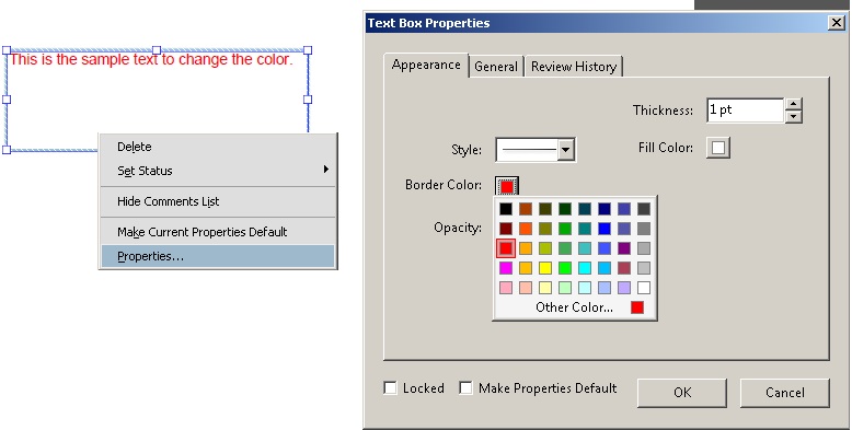 acrobat pro dc irritating font box commenting