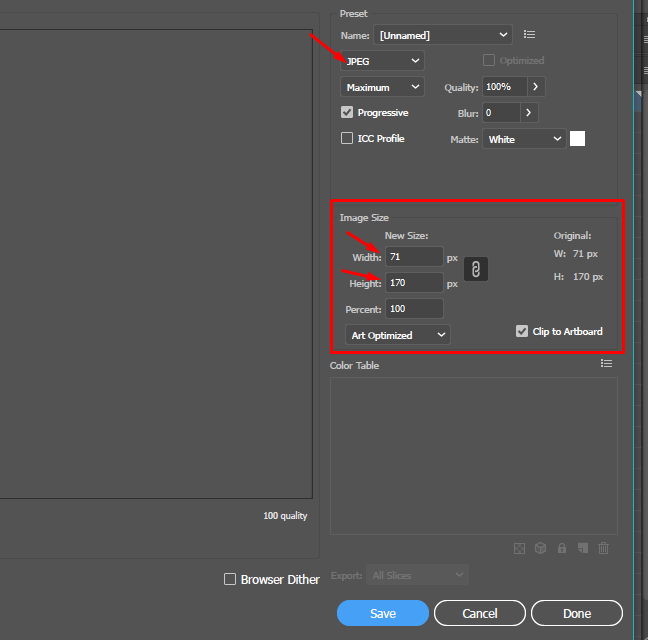 illustrator how to resize image