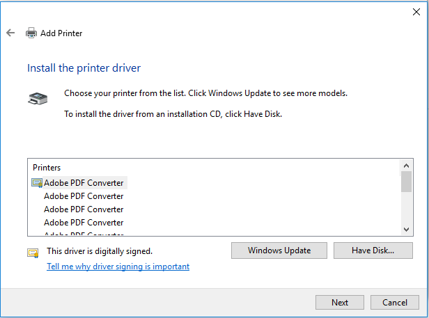 Adobe Pdf Printer Doesn T Show Up When Installing Adobe Support Community 10125867