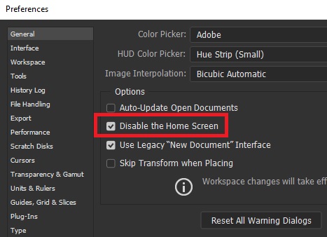 disable updates on mac for photoshop cs6