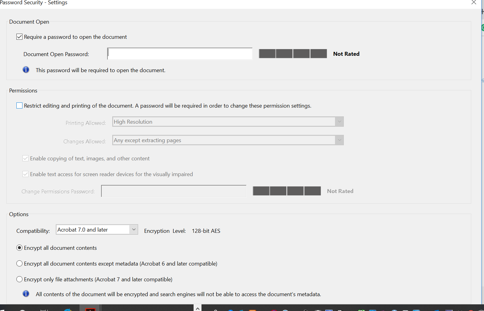 Dialog box is too big when encrypting Adobe Community 10073726