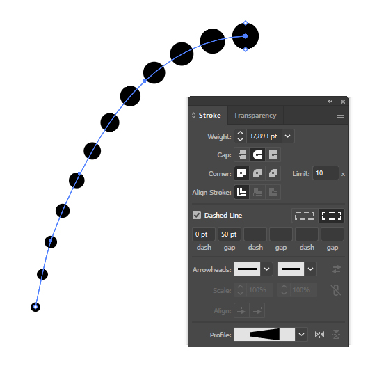 Solved: Shapes along a path - Adobe Community - 10161723