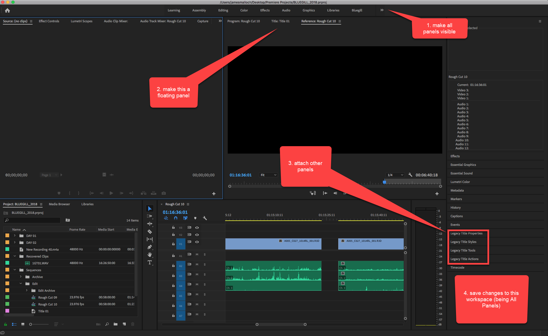Solved Premiere Pro 2019 Legacy Title Tools & Actions Adobe