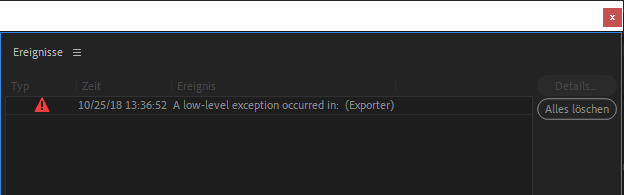 Solved: A low-level exception occurred in: (Exporter) v13 - Adobe ...