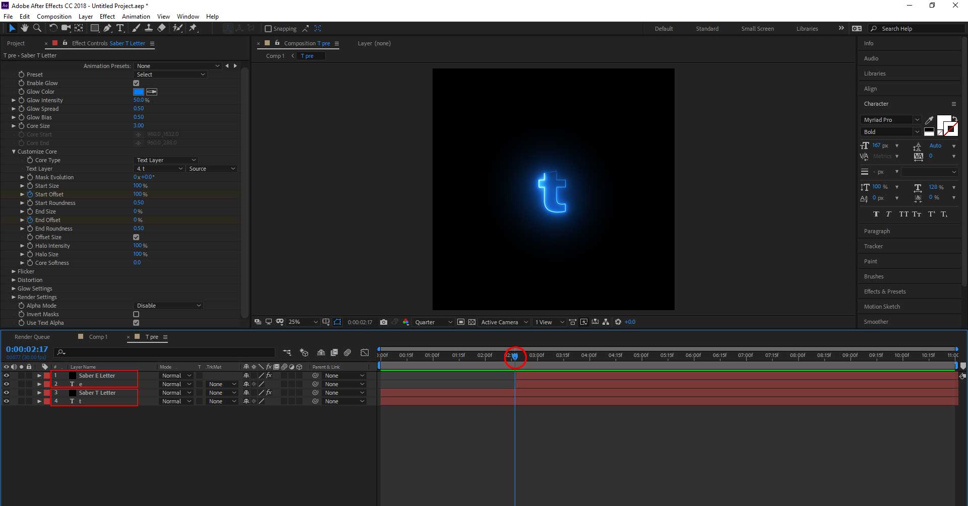 Adobe After Effects Saber