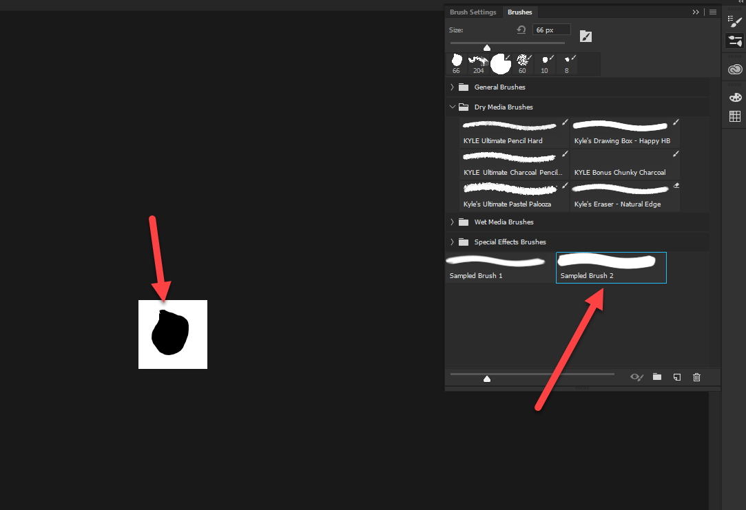 in cs3 photoshop why does my define brush preset not work