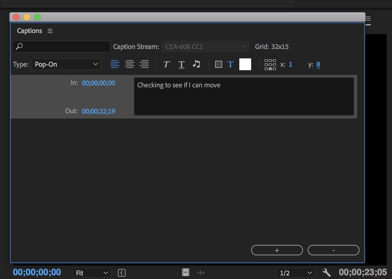 Solved: Can't move captions low enough...(Premiere Pro 14.... - Adobe