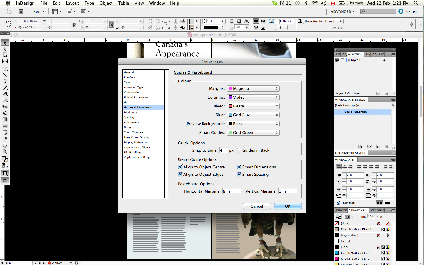 Solved: Indesign won\'t show guides and background is black - Adobe ...